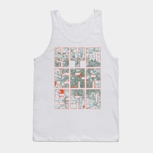 Hyderabad, India City Map Typography - Bohemian Tank Top